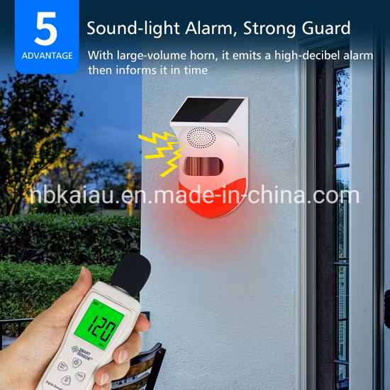 Открытый IP67 Водонепроницаемый RF Дистанционное Управление Солнечной Датчик Сигнализации