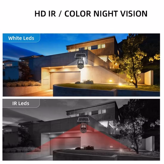 На открытом воздухе 4G GSM SIM-карта Wi-Fi Energy Street Light Солнечная беспроводная камера с солнечной панелью